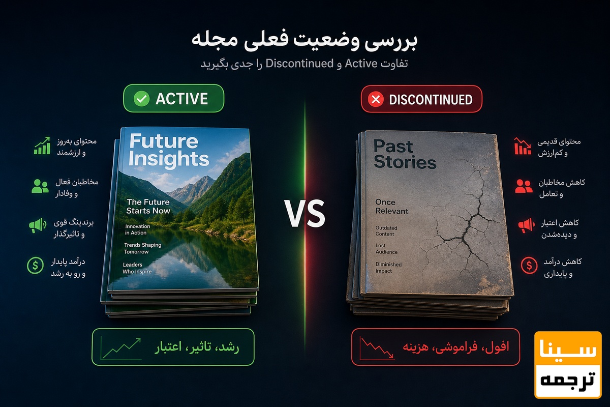 بررسی وضعیت فعلی مجله
