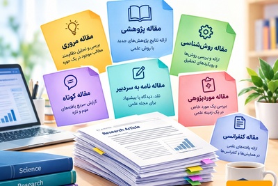 انواع مقالات علمی