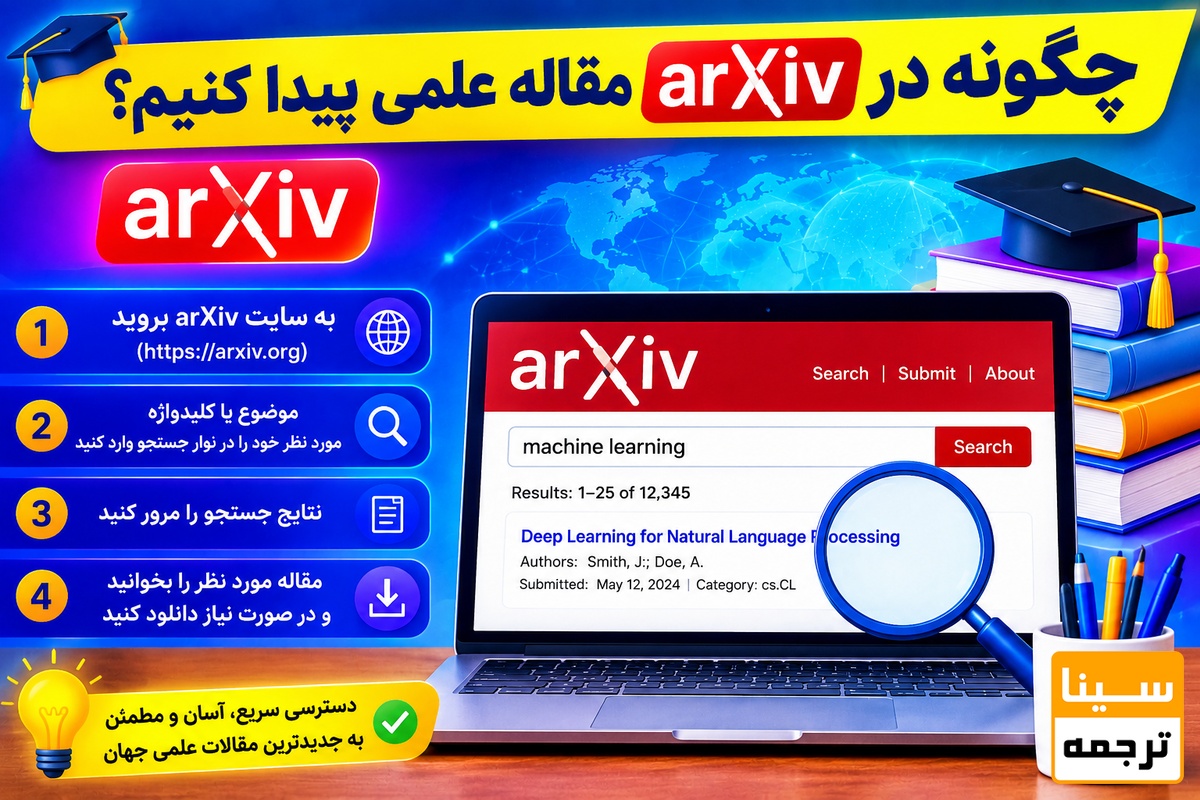 چگونه در arXiv مقاله علمی پیدا کنیم؟