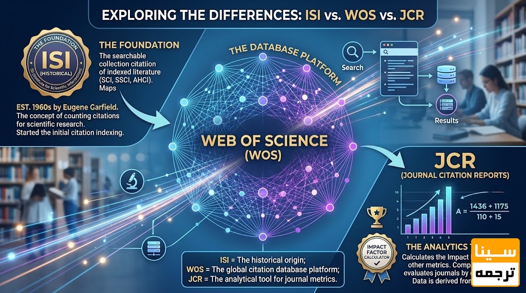 تفاوت ISI، Web of Science و JCR