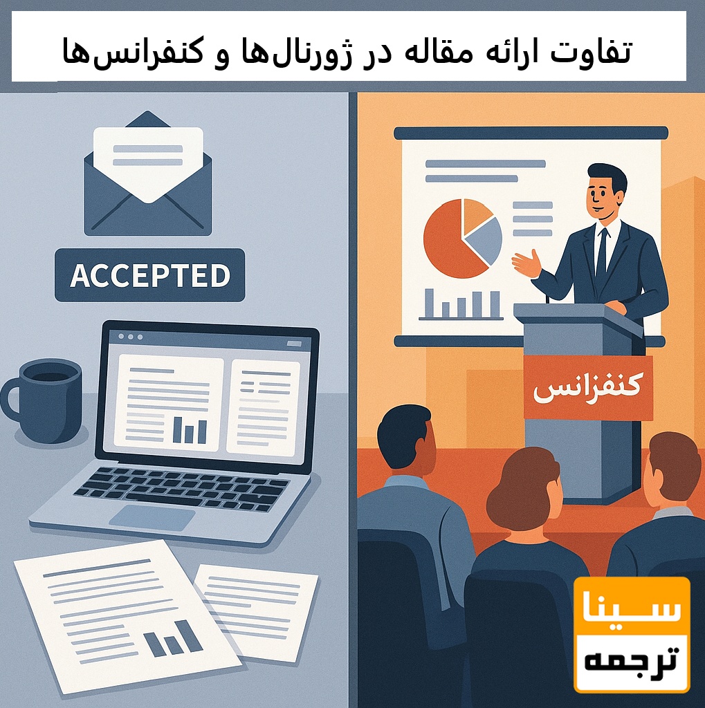 تفاوت ارائه مقاله در ژورنال‌های علمی و کنفرانس‌ها
