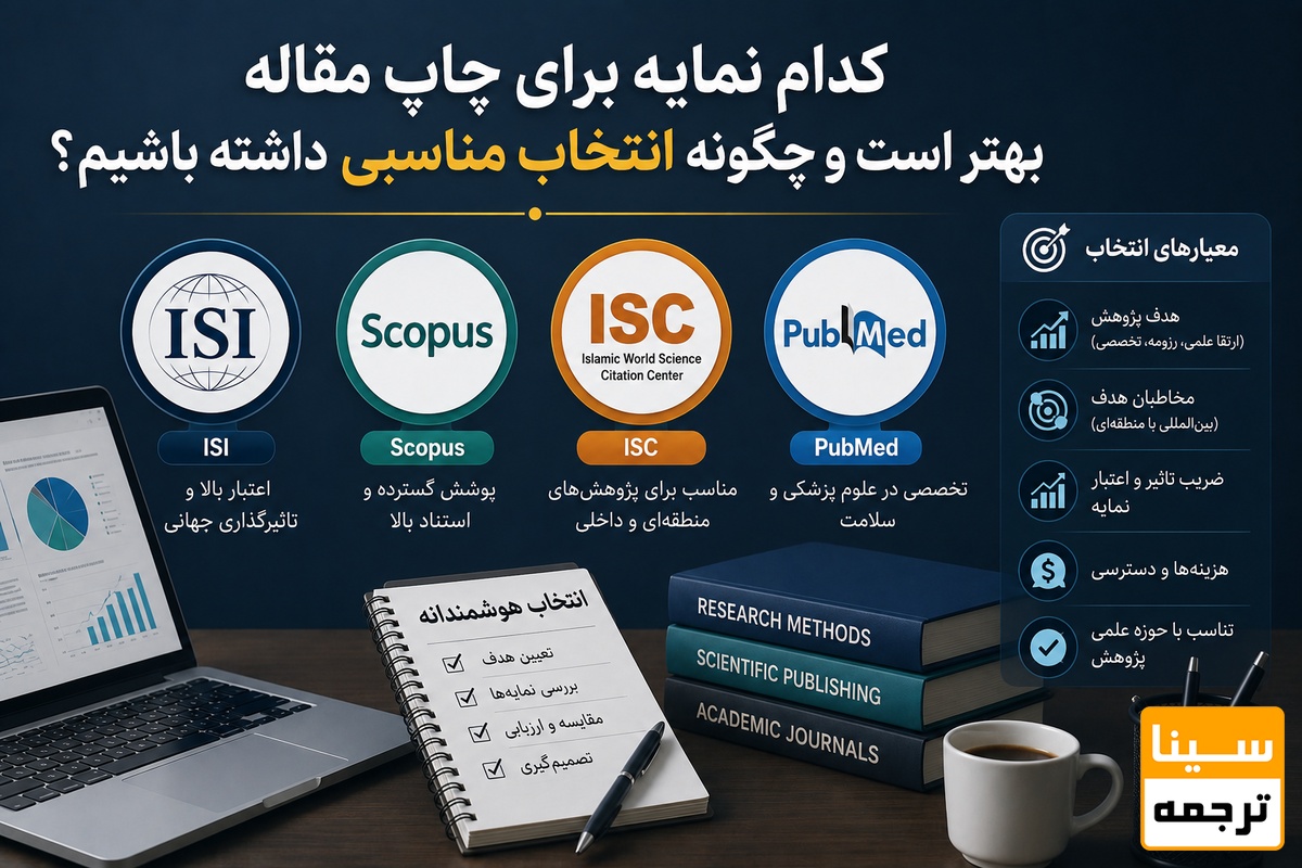کدام نمایه برای چاپ مقاله بهتر است