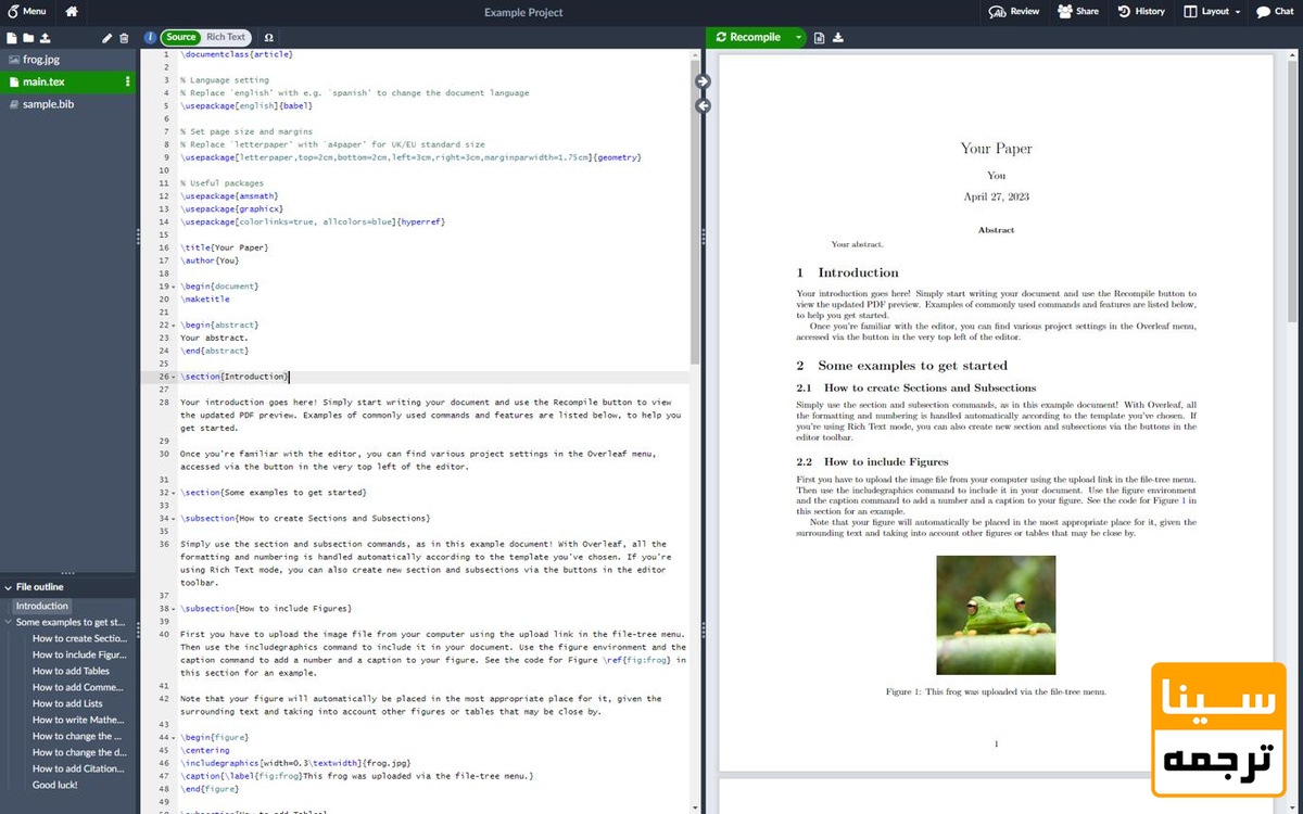 Overleaf
