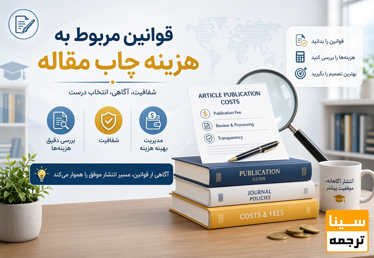 قوانین مربوط به هزینه چاپ مقاله