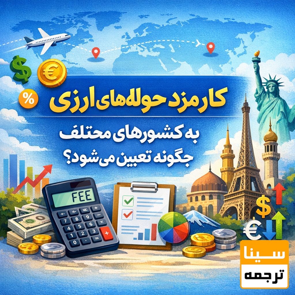 کارمزد حوالههای ارزی به کشورهای مختلف چگونه تعیین میشود؟