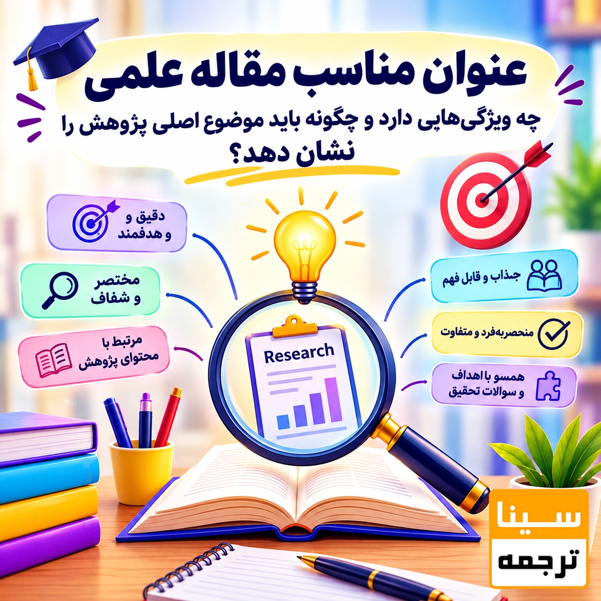 عنوان مناسب مقاله علمی چه ویژگیهایی دارد
