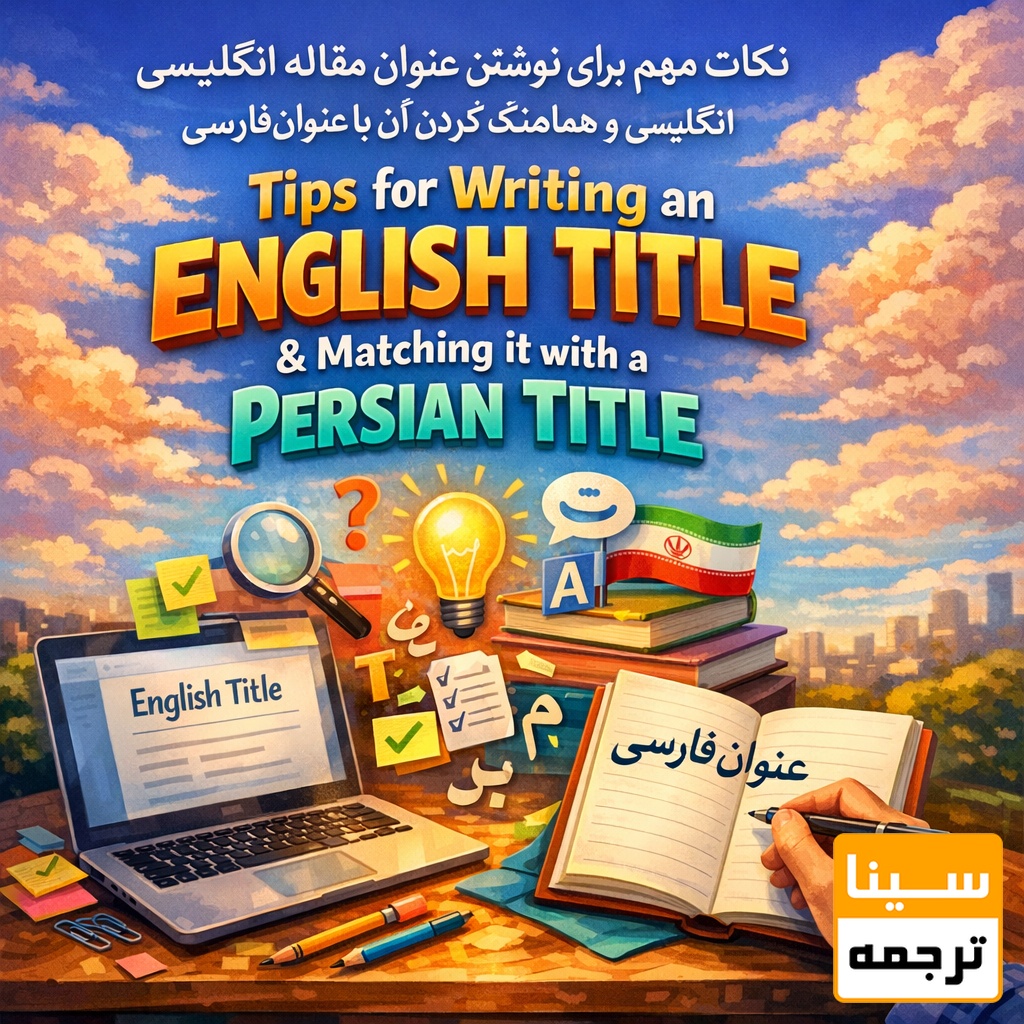 نکات مهم برای نوشتن عنوان مقاله انگلیسی و هماهنگ کردن آن با عنوان فارسی