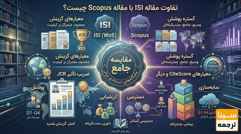 تفاوت مقاله ISI با مقاله Scopus