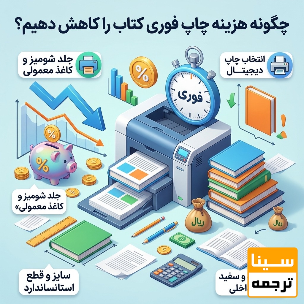چگونه هزینه چاپ فوری کتاب را کاهش دهیم؟