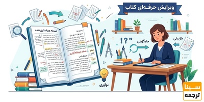 ویرایش کتاب؛ از یک پیش‌نویس ساده تا یک کتاب حرفه‌ای در چند قدم