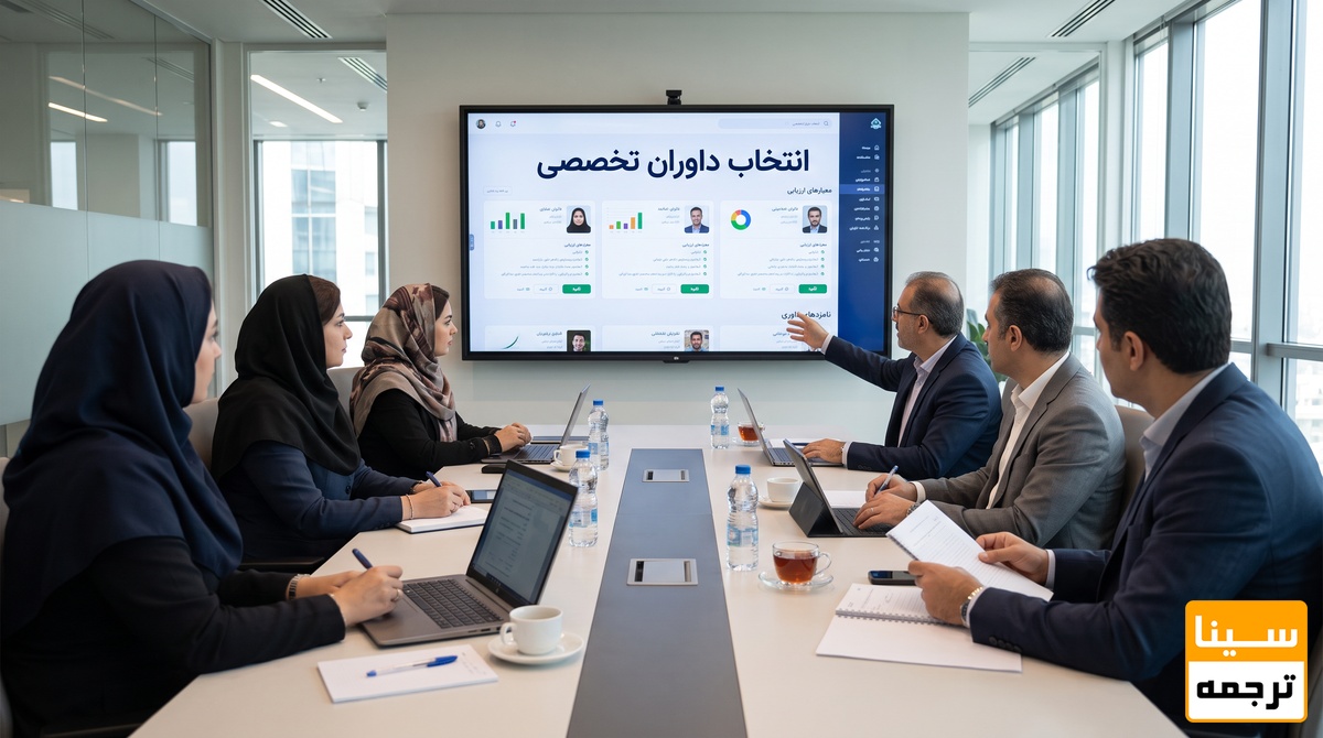  انتخاب داوران تخصصی