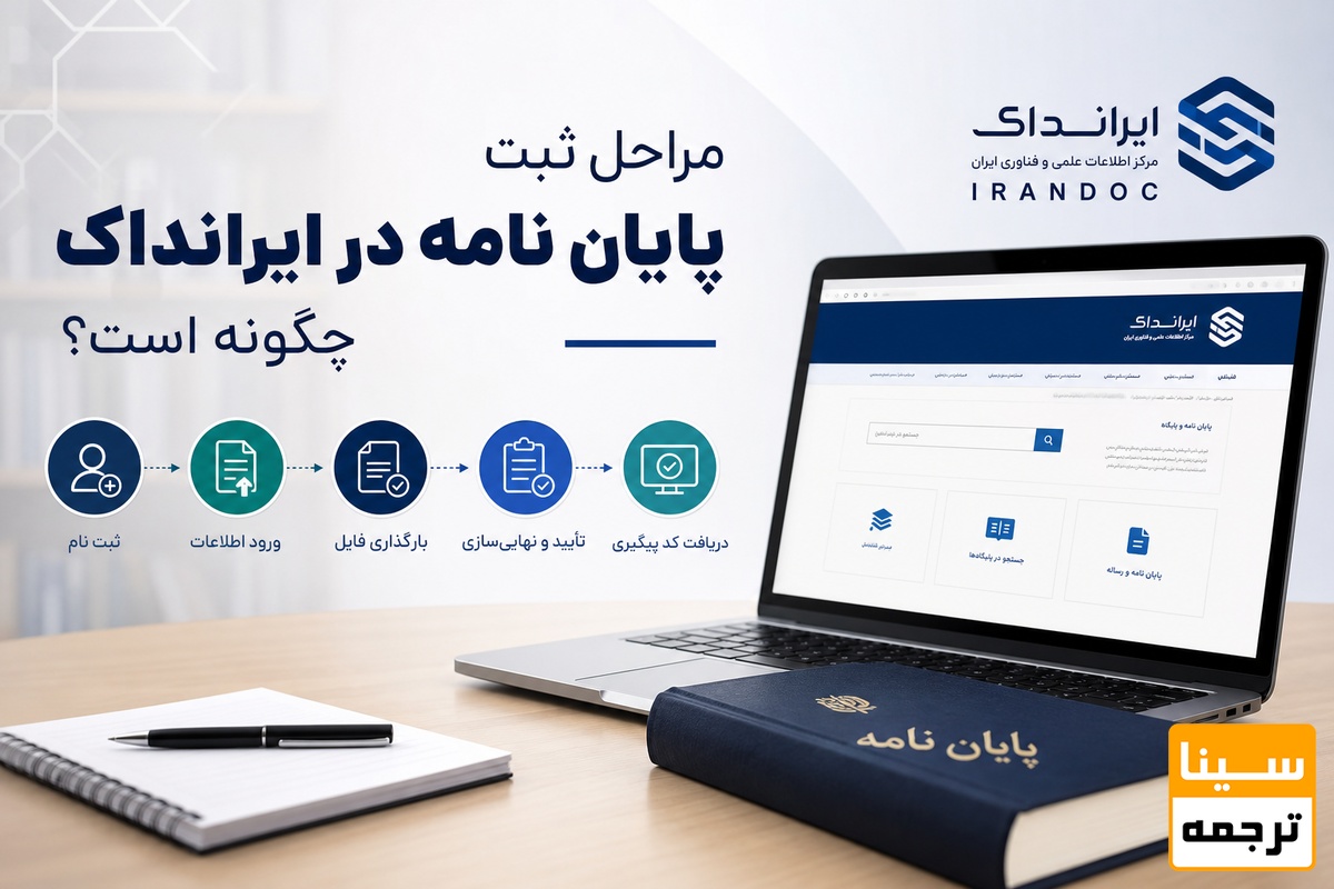 مراحل ثبت پایان نامه در ایرانداک