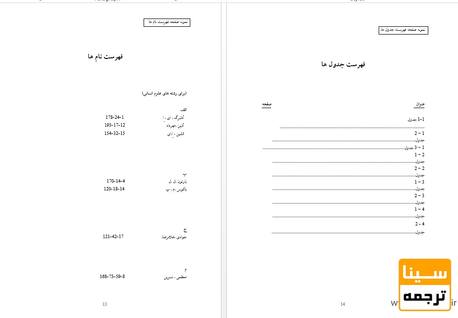 فهرست