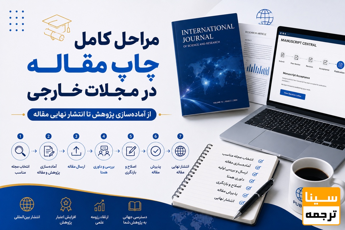 مراحل کامل چاپ مقاله در مجلات خارجی