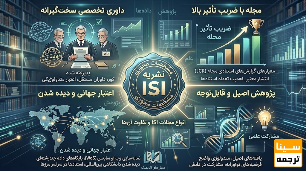 مقاله ISI چه ویژگیهایی دارد؟