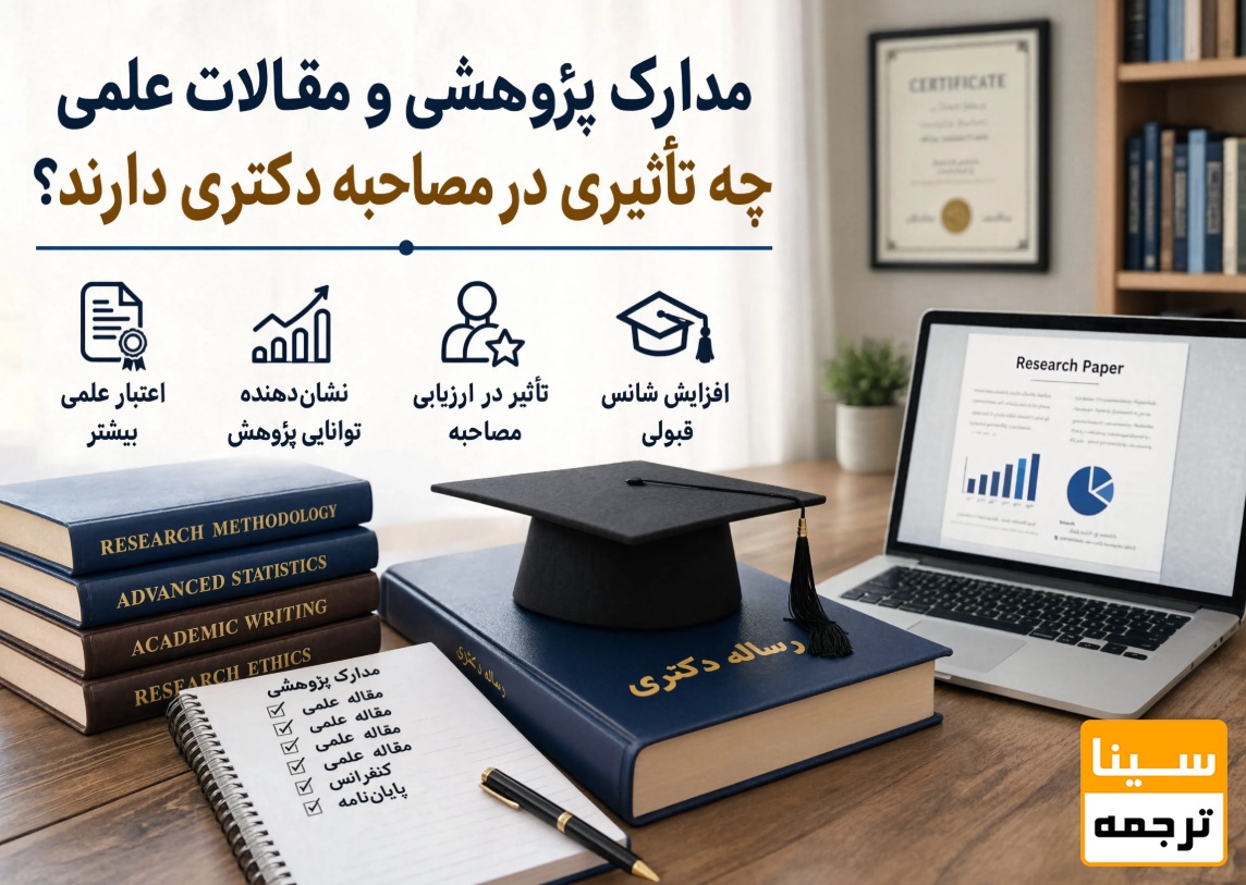 مدارک پژوهشی و مقالات علمی چه تأثیری در مصاحبه دکتری دارند؟