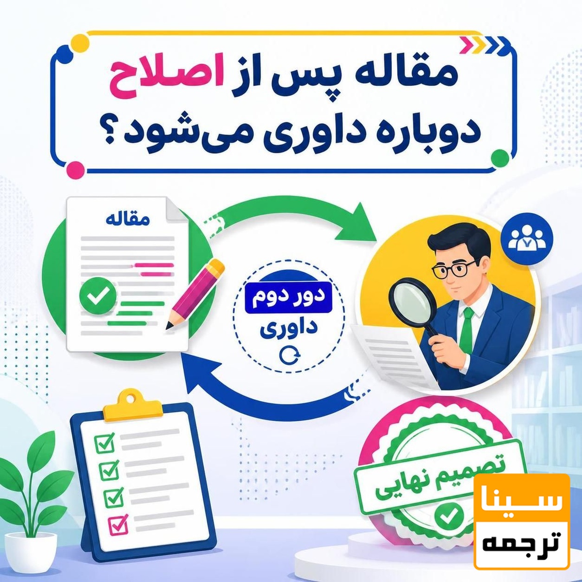  مقاله پس از اصلاح دوباره داوری می‌شود؟